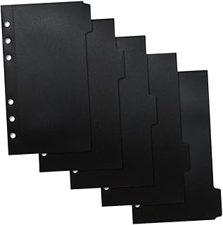 AOKWAWALIY Pastas 1 Conjunto De Blocos De Notas Clipes De Fichário Folhas Soltas Bloco De Notas Fichário De Bolso Sacos De Dinheiro Saco De Armazenamento Grosso Recarga Bolsas