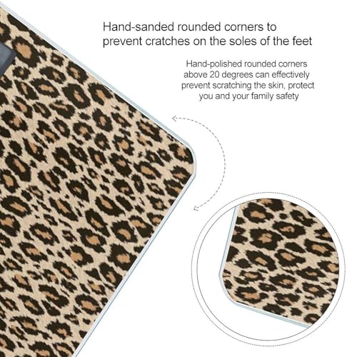 Báscula digital para baño con diseño estampado de leopardo miniatura 4