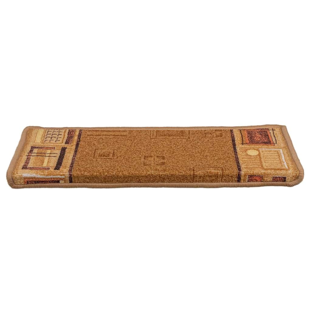 Samoprzylepne maty na schody, 5 sztuk, 65 x 21 x 4 cm, beżowe