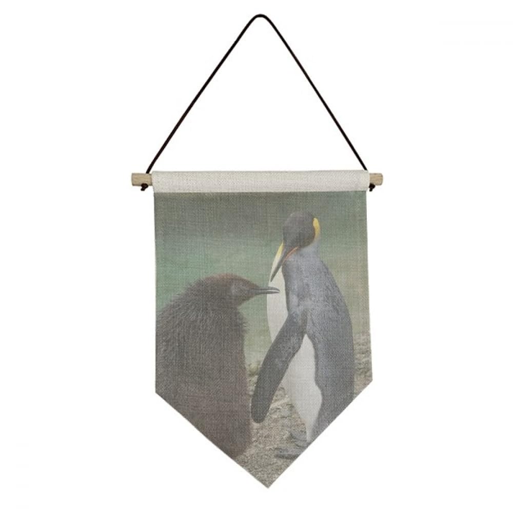 Bannière en toile pingouin de l'Antarctique pour déco murale