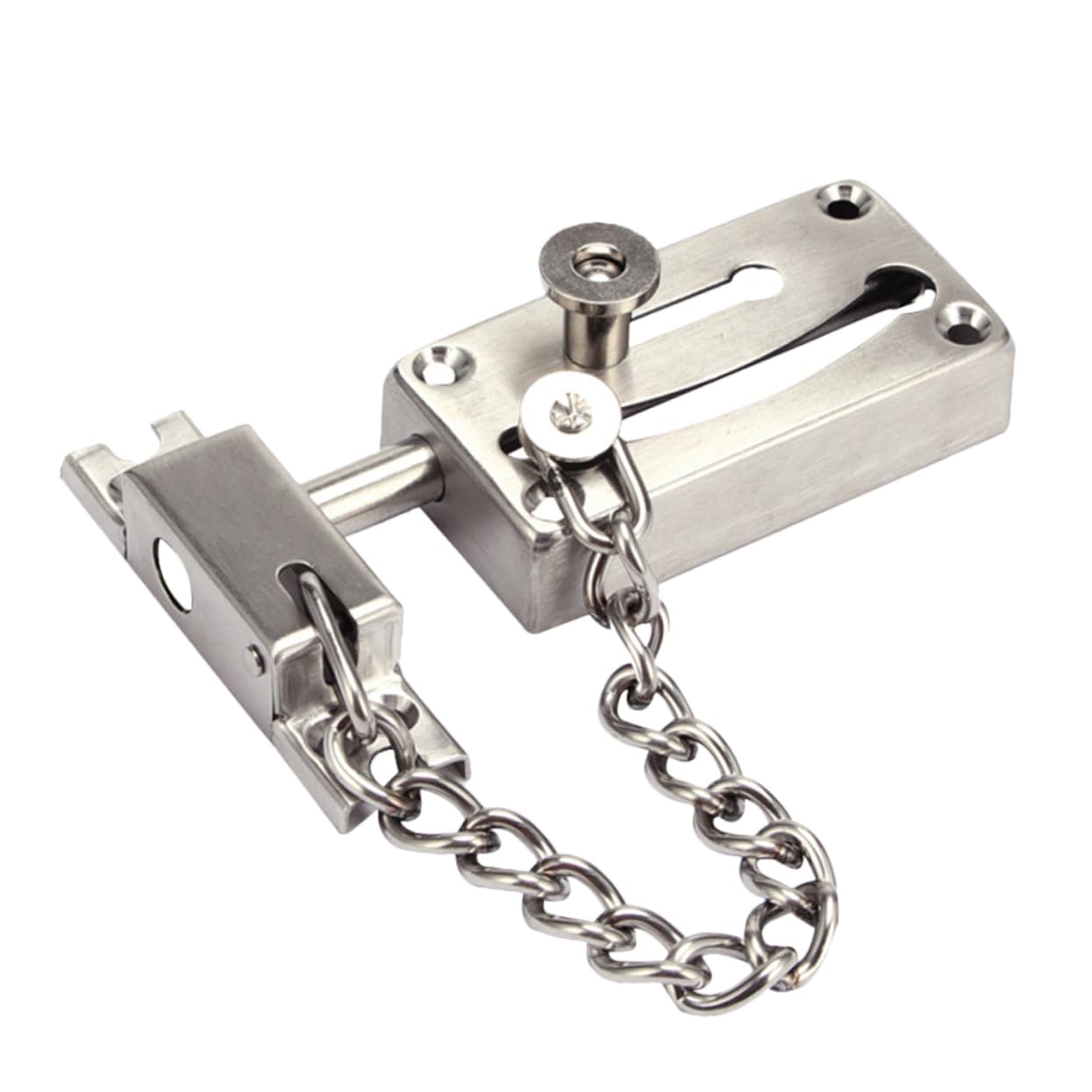 Cadena de seguridad con perno y bombín Uonlytech, accesorio de protección de puertas