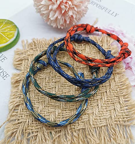 Finzor 15Pcs Nautical Braided Handmade Rope String Adjustable Bracelets For Men thumb #5