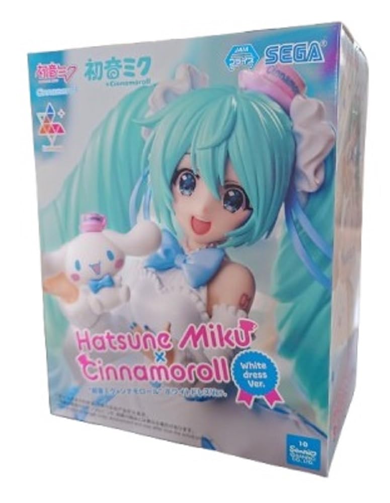初音ミク Luminasta シナモロール コラボ ホワイトドレス フィギュア 初音ミクシリーズ Luminasta “初音ミク×シナモロール”ホワイトドレス