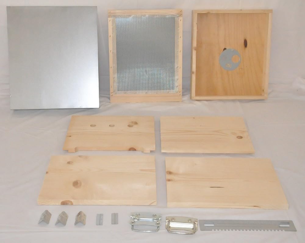 Arnia Cubo (Box) in Kit di Montaggio - 10 favi - Completa di Tutta la ferramenta - Apicoltura