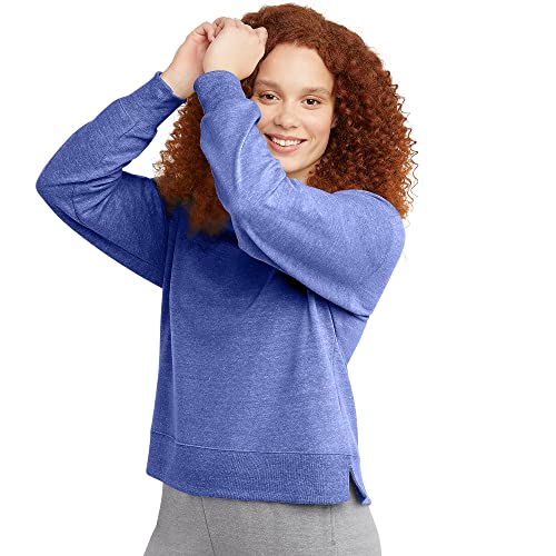Hanes Women's Originals French Terry, Lightweight Fleece Pullover Sweatshirt3