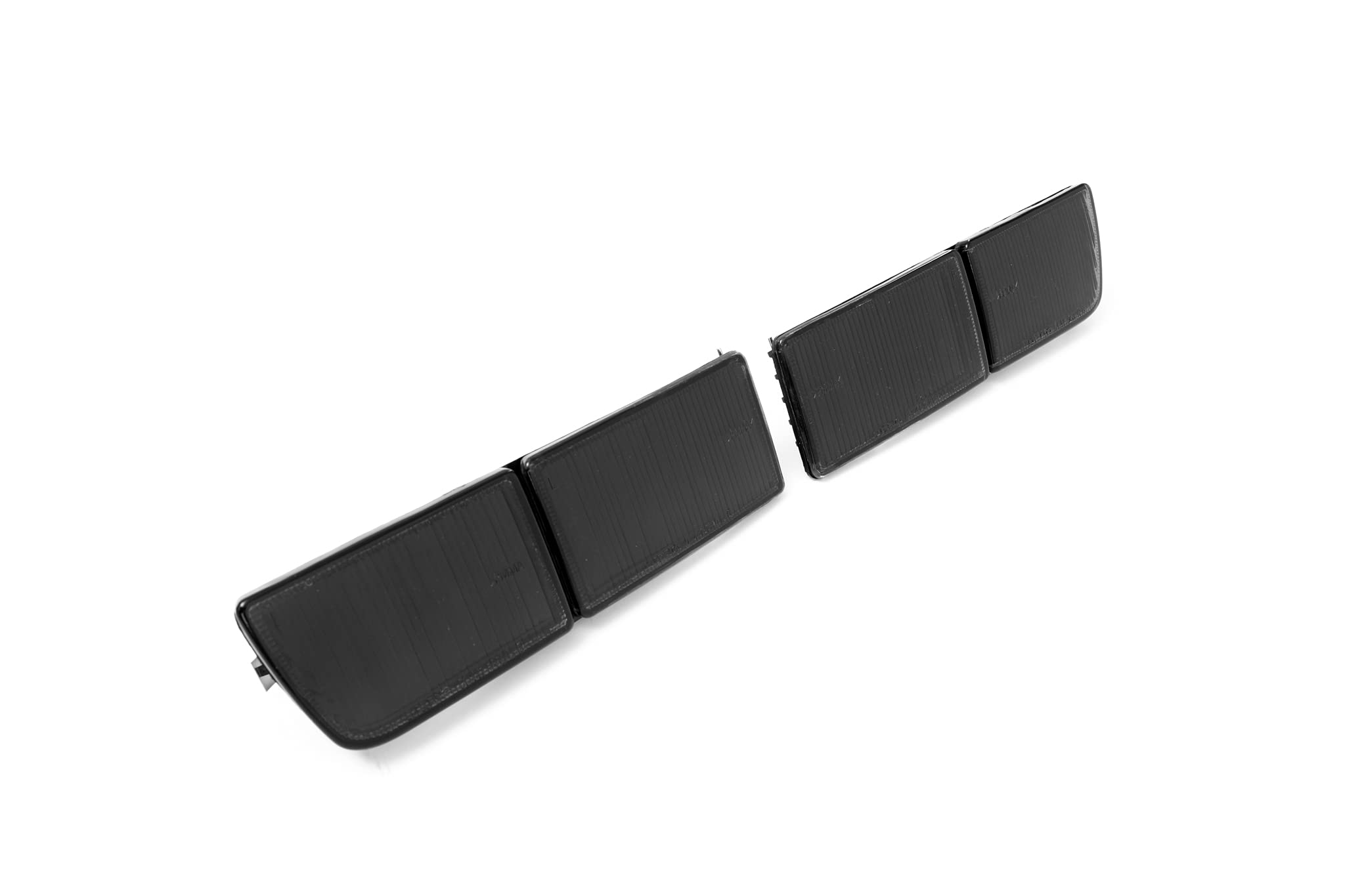 Freccia anteriore arancione + lenti lunghe nero set sinistra + destra senza registrazione