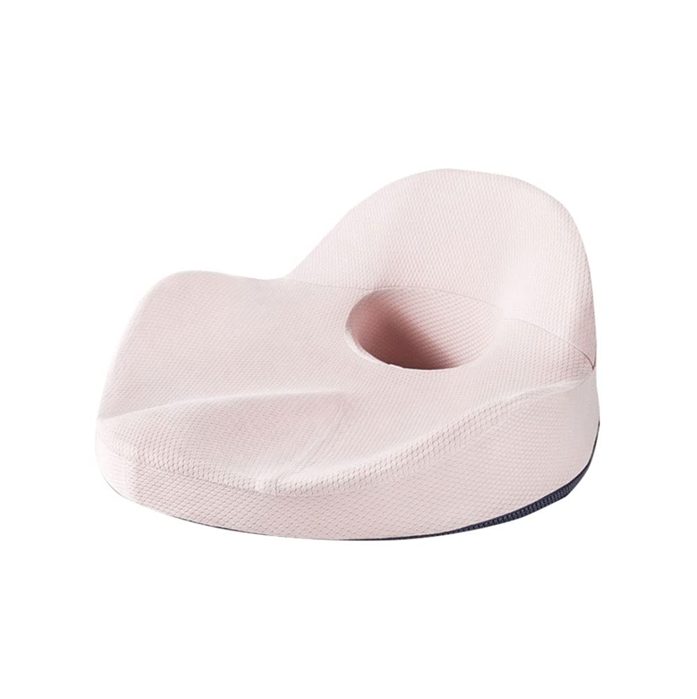 Cuscino del Sedile della Schiuma Comfort Ortopedico per la Parte Bassa della Schiena, del cumulo di Tailbone e della Sciatica Sollievo dal Dolore, Rosa