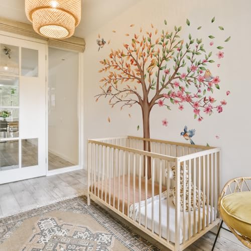Stickers muraux amovibles grand arbre vinyle pour relooker un mur