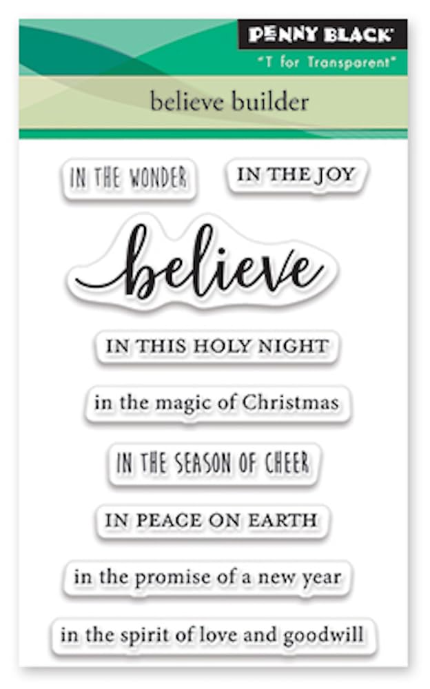 Penny Black Clear Stamps - Believe Builder 30-993
