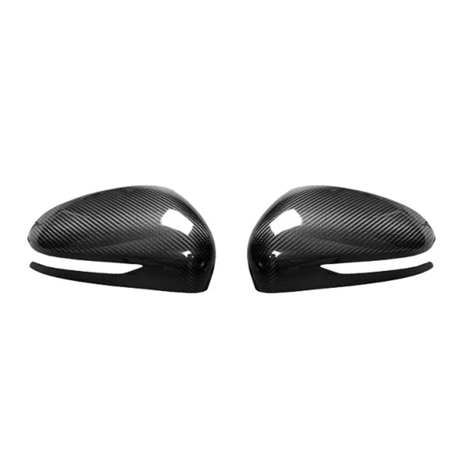 2Pcs Real Carbon Fiber Rear View Mirror Cover Trim Compatible For Genesis G70 Door Side Wing Mirror Cap Shell Exterior Styling