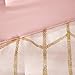 Intelligent Design Raina Twin/ Twin XL Comforter Set, Chic Geometric Metallic Bed Set for girls, 4 Pieces Dorm College Bedding with 1 Shams, 2 Toss Pillows, Blush/Gold