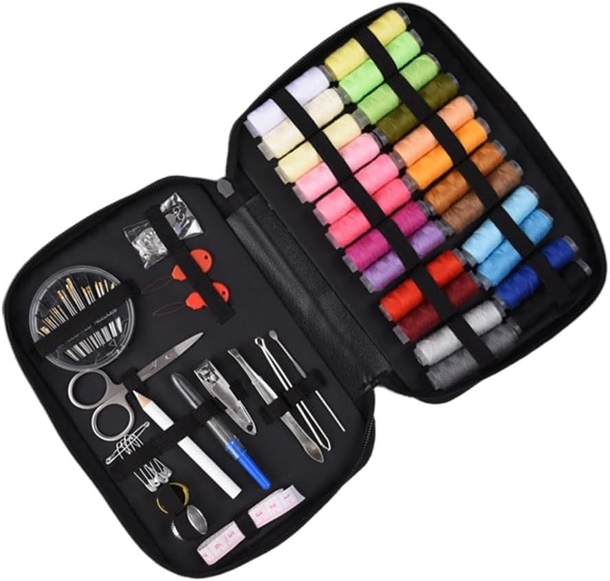 ASWRTYJO 78 Portable Handheld Sewing Bags for Travel, Home Needle and Thread Combination Set Hand Sewing Tools