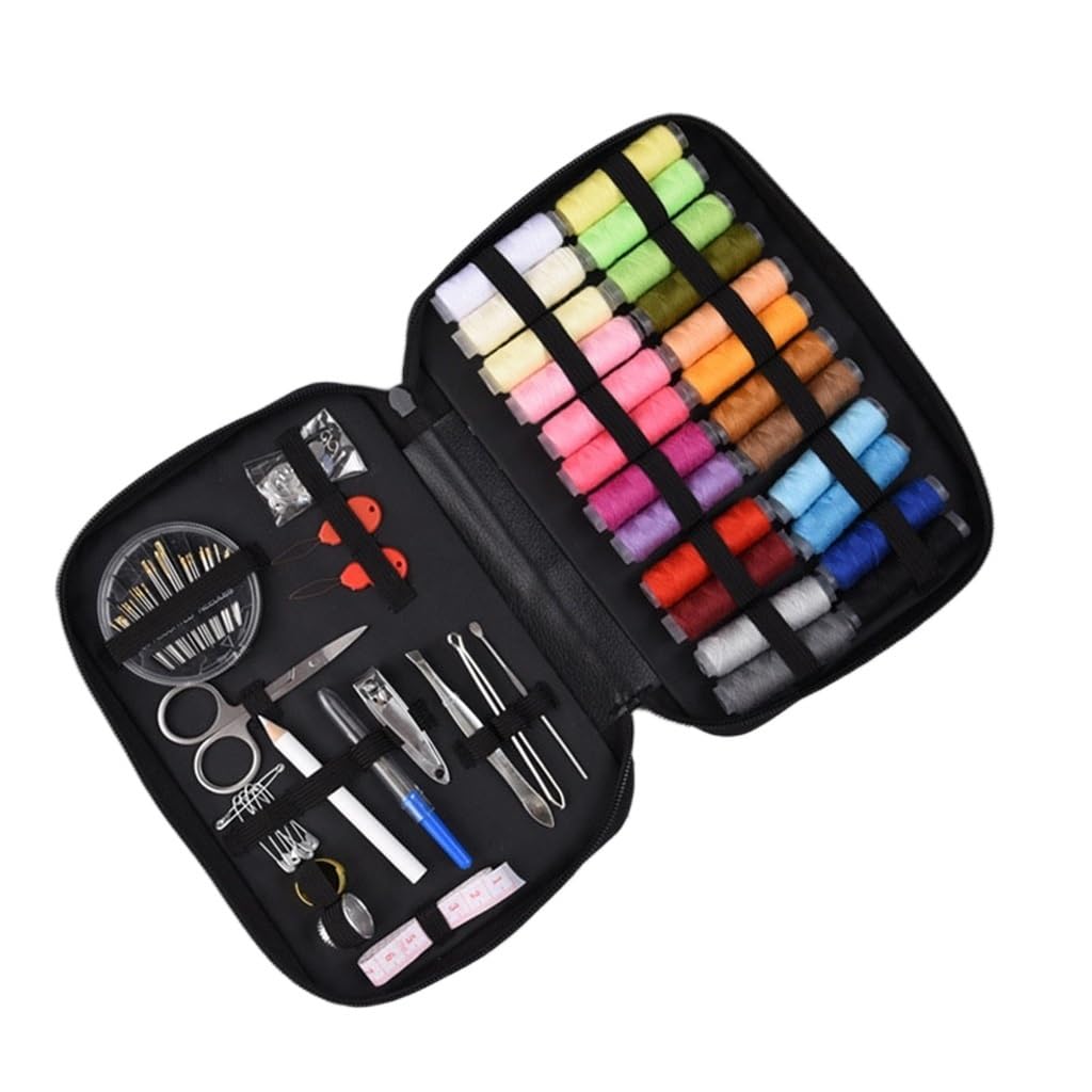 78 Bolsas de Costura portátiles para Viajes y hogar, Juego de Agujas e Hilos, Herramientas de Costura Manual.