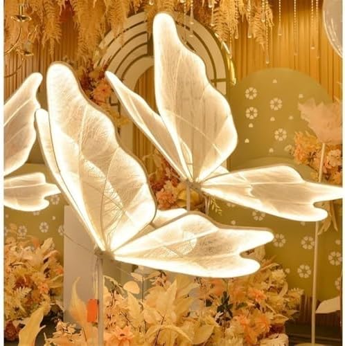 Romantic LED Butterfly Floor Lamp Set of 3 – Creative Hanging Light Fixture for Parties, Showcases, Receptions, Birthdays – Unique Butterfly Decoration Lighting