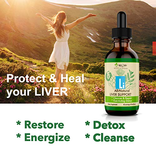 Milk Thistle Extract for Liver Cleanse Detox & Repair - Herbal Liver Support Supplement with Artichoke Extract, Dandelion Root, Chanca Piedra, and More - 2 Fl Oz by E2H - Image 4