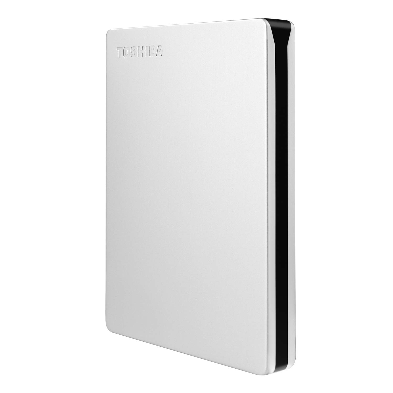 Toshiba Disco Duro Externo portátil Canvio Slim de 2 TB, USB 3.2, 1ª generación, Aluminio, Plateado (HDTD320XS3EA)