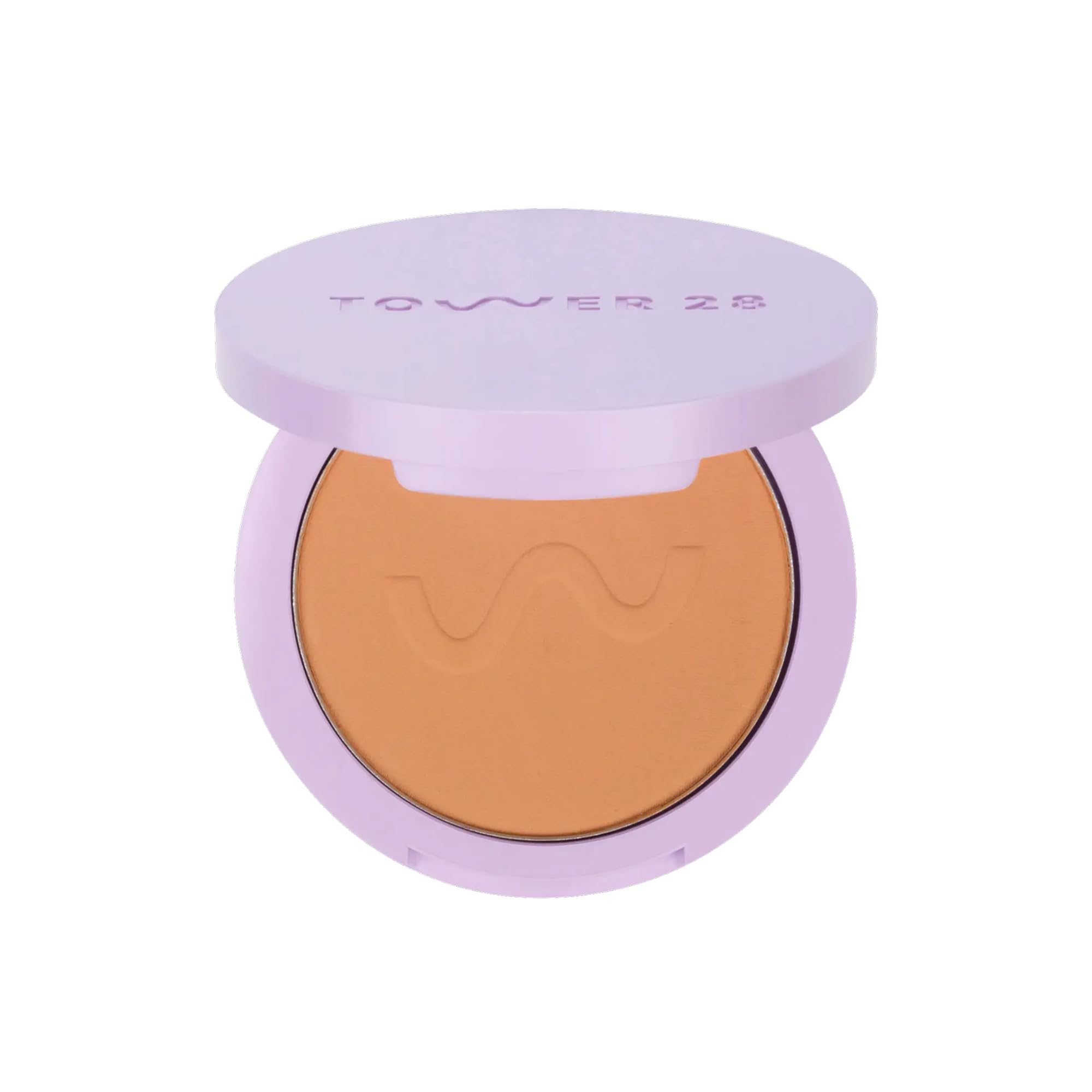 Tower 28 GetSet Pressed Setting Powder - Talc-Free Face Powder for Sensitive Skin with Kaolin Clay + Squalane - Blurs Skin + Sets Face Makeup - Transfer/Sweat-Proof - Hermosa Honey (0.35 oz)