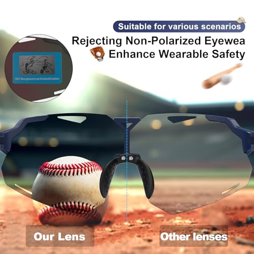 Polarized Kids Sunglasses Boys Girls Baseball Sunglasses Youth 8-14 UV400 Softball Cycling Sports Sun Glasses4