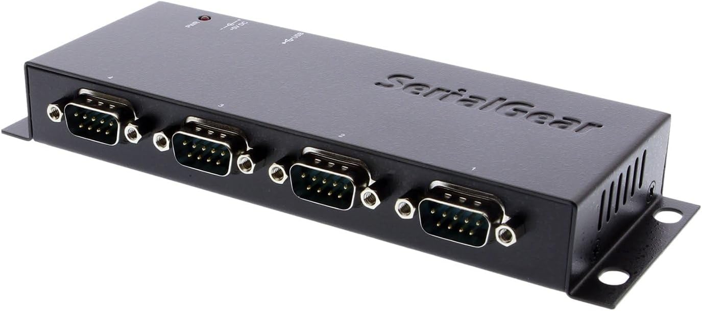USB to Serial 4 Port DB-9 RS-232 Adapter with FTDI Chip