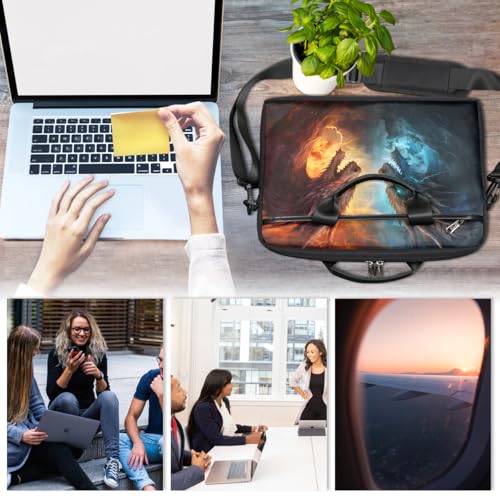 Funda para laptop de 15 pulgadas con correa ajustable miniatura 6