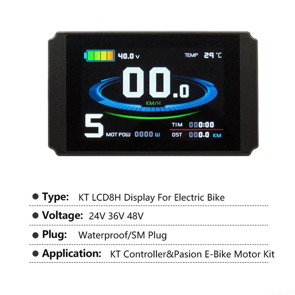 Compteur LCD étanche KT-LCD8H avec nouvelle interface utilisateur pour Pedelec et E-Bikes