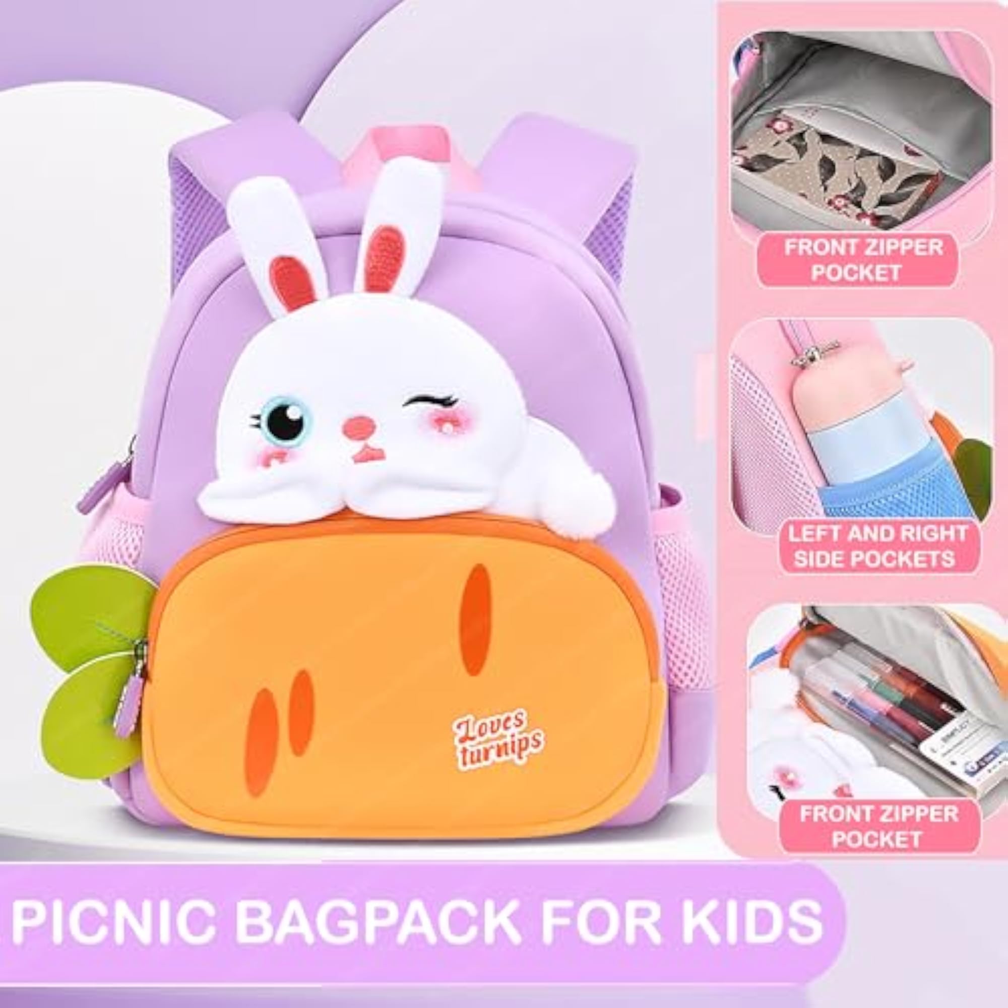 Cartoon Theme School Bag for Kids, Lightweight and Fun