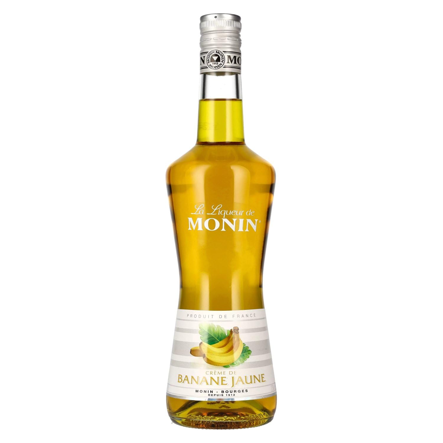 Monin Likör Bananen (1 x 0,7l) - Aromatisch für Cocktails und Desserts - Tropischer Bananenlikör für kreative Getränke