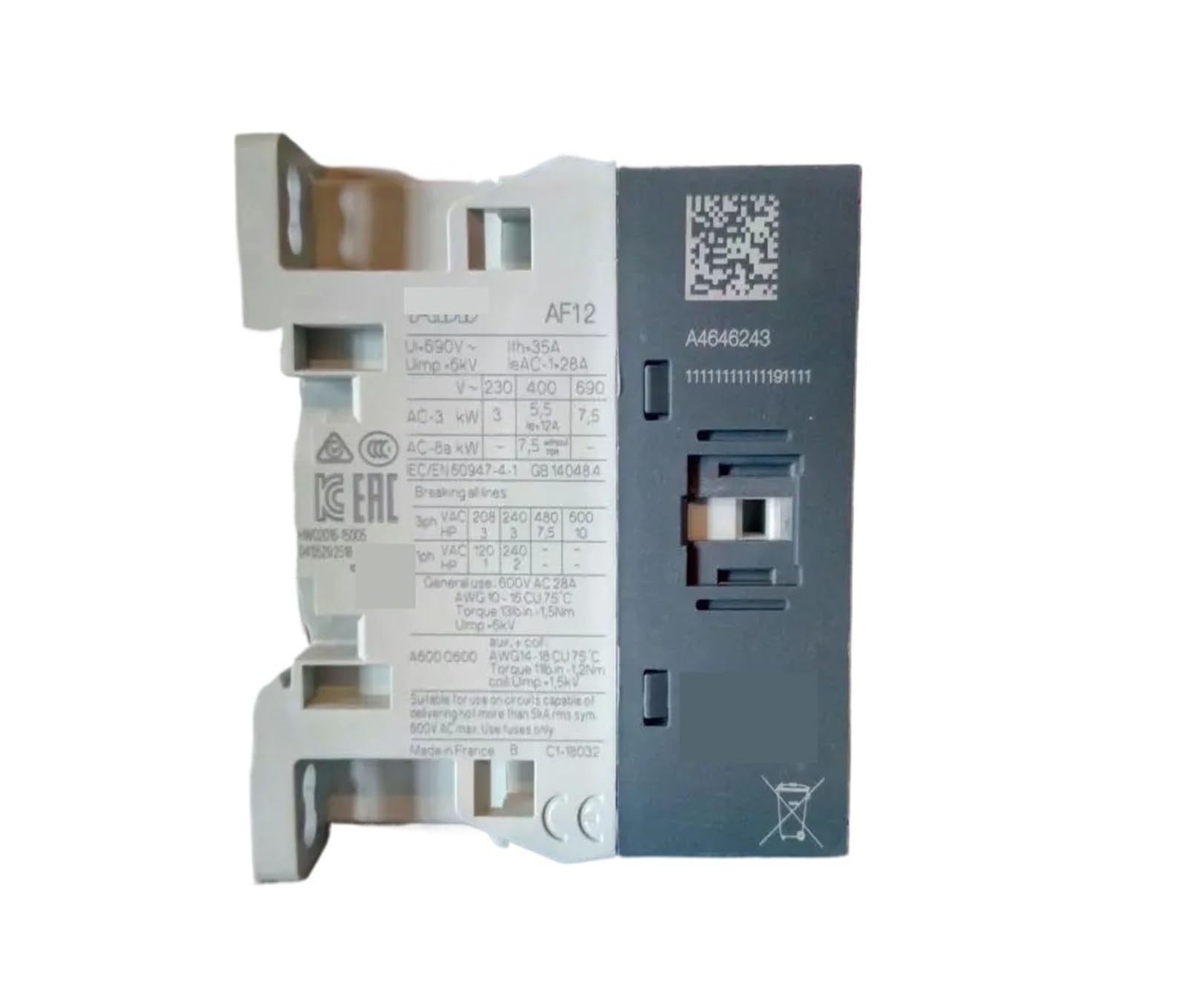 Contacteur AF12-30-10-11 20-60VDC 24-60V50/60HZ Original 1 pièce AF12-30-10-11 Contacteur