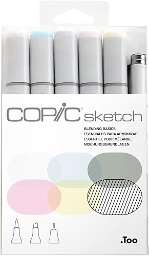 Copic Sketch Marker - Juego de rotuladores 6 colores