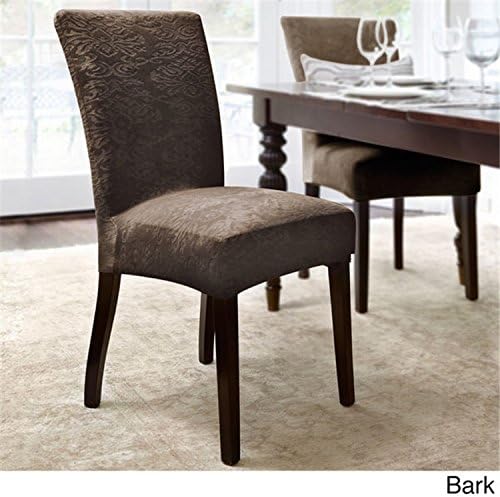 Urbanlife Sure Fit Stretch Pique Shorty Dining Room Chair Slipcover Damsk