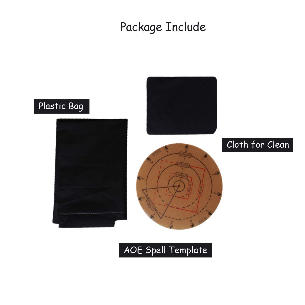 Byhoo Spell AOE Damage Marker DND Area Effect Template 1" Grid or Hex