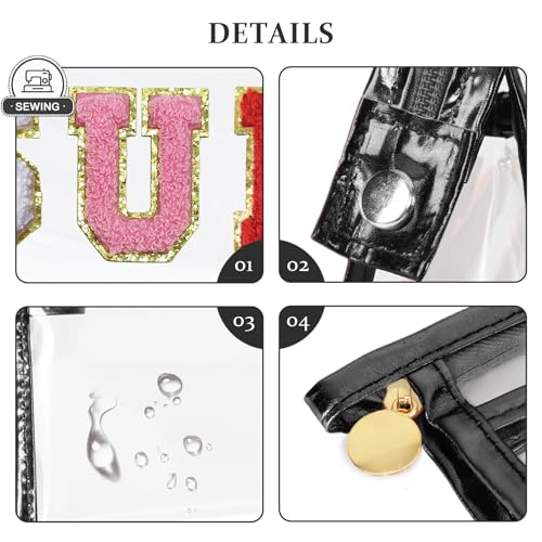 Image of COSHAYSOO Sunscreen Bag Clear Makeup Toiletry Pouch Beach Vacation Essentials for Women Teen Girls Trip Gifts Summer Pool Travel Must Have Accessories Waterproof Stuff