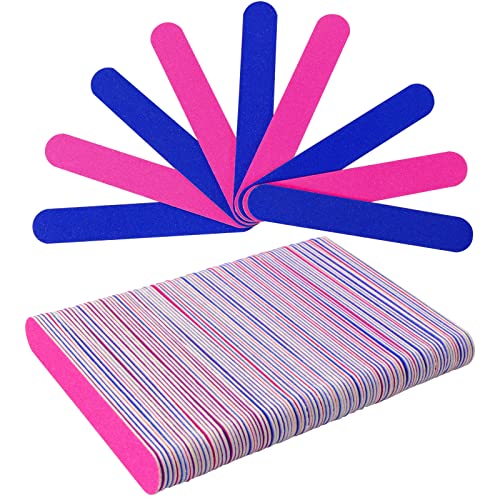Hanyousheng Mini Lima de Uñas, 100 Piezas Limas de Uñas Desechables, 180/240 Doble Cara Tablero De Esmeril, Limas de Uñas Profesionales para Manicura y Pedicura de Gel para el Hogar y el Salón