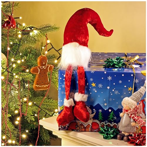 com-four® Premium Kantenhocker - große Wichtel in XXL für die...