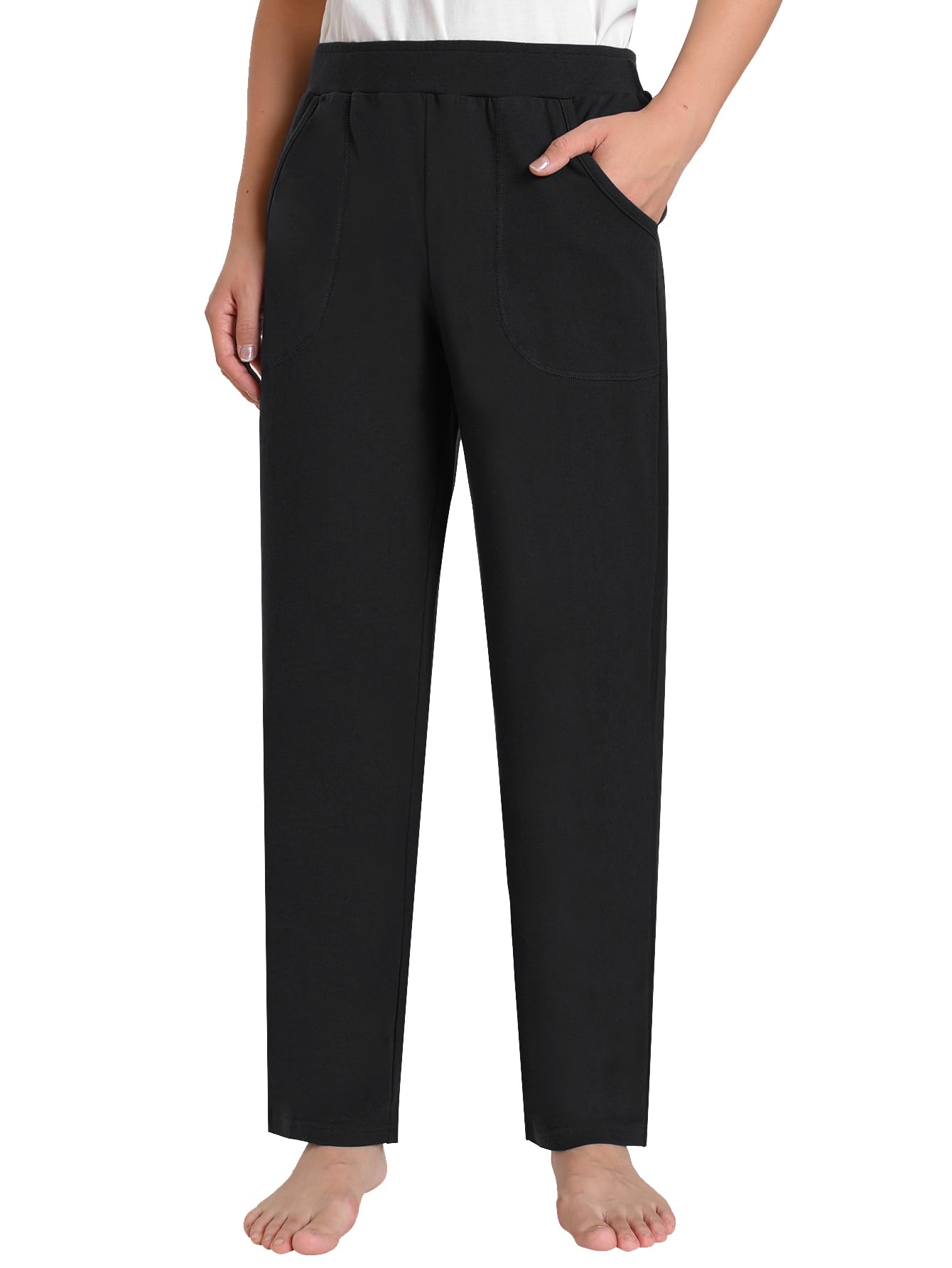 Womens Petite Cotton Pants for 5 FT Short