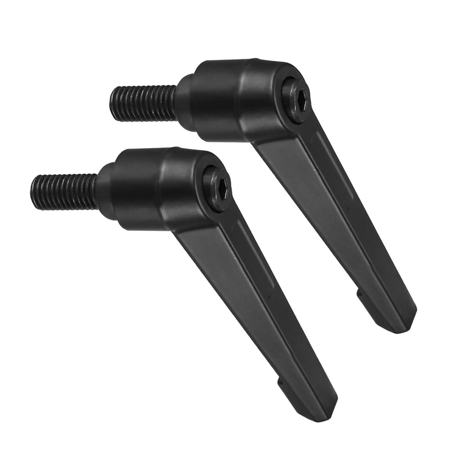 Clamping Lever Handles, M10 x 20mm Male Thread, Adjustable Quick Release Locking Rotating Bolt Knobs Black - (Applications: for Lathe Machinery), 2-Pieces