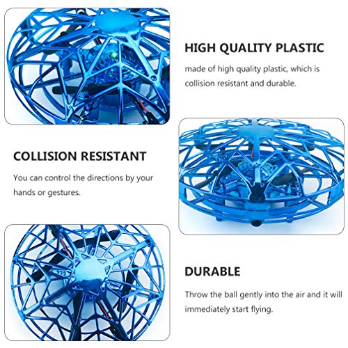 CLISPEED 2 Pcs Mini Drone Ufo Controlado Manualmente Brinquedo Bola Voadora Com Sensor Automático de