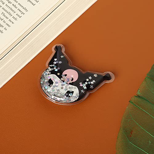 Image of Cute Anime Mobile Holder Grip Stand for Phones Selfie Holder for Smartphones, Designed for Kids and Teens. [ Gel Inside ]-(Model -Kuromi Face)