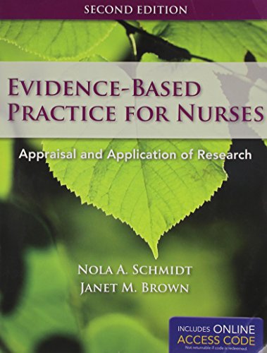 Evidence-Based Practice for Nurses: Appraisal a... 144962250X Book Cover