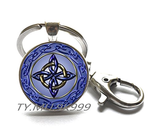 Preisvergleich Produktbild Irischer Ewigkeits-Knoten-Schlüsselanhänger, keltischer Schmuck, irischer Schmuck, Abschlussgeschenk, Freundschaftsschmuck Y200