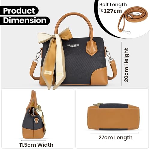Image of Storite Women Handbag | PU Leather Top Handle Sling Bag | Stylish Crossbody Shoulder Purse for Ladies & Girls | Fashion Handbag for Office, Shopping & Travel