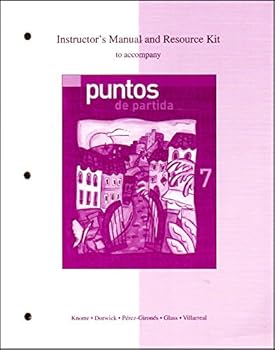 Paperback Instructor's Manual and Resource Kit to Accompany Puntos de Partida: An Invitation to Spanish Book