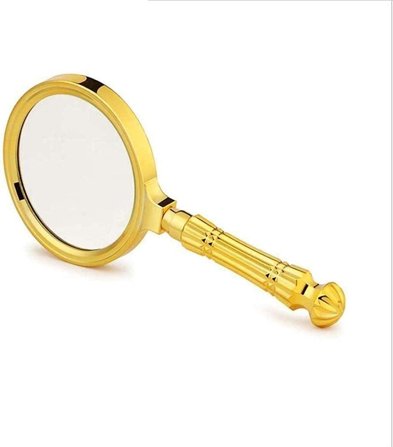 SaryEdge Magnifying glass Holding Magnifying Glass Vintage Magnifying Glass, Gold Handle, Handle a Magnifying Glass Magnifier,