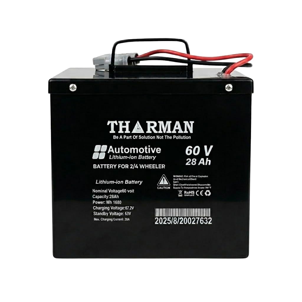 60V 28Ah Lithium-Ion Battery for Electric Scooter Bike Vehicle | 1680Wh High Capacity EV Battery Fast Charging Long Cycle Life | Inbuilt Smart BMS Protection Stable Output | Heavy-Duty Battery-image-36