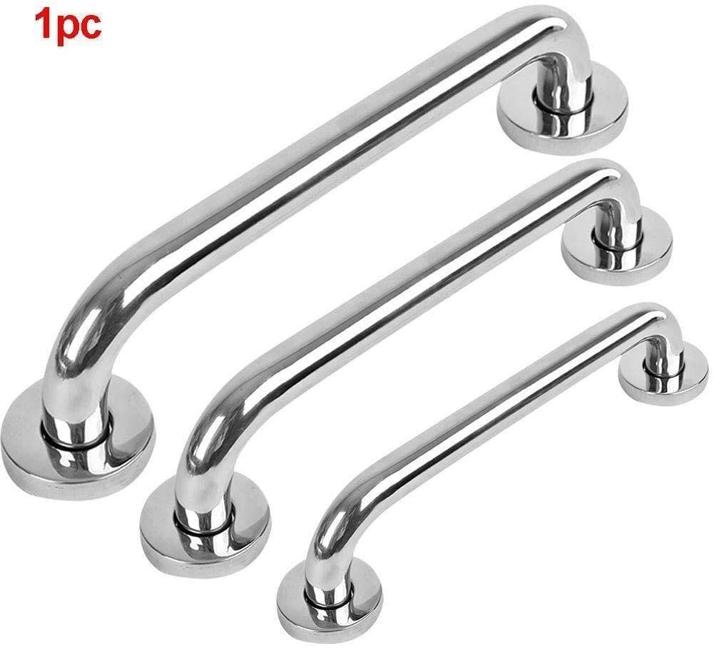 Barra de apoyo de seguridad, Barra de apoyo de baño de Acero inoxidable, 300/400/500 mm, pasamanos rectos de seguridad antideslizantes para baño con tornillos fijos/500 mm ()