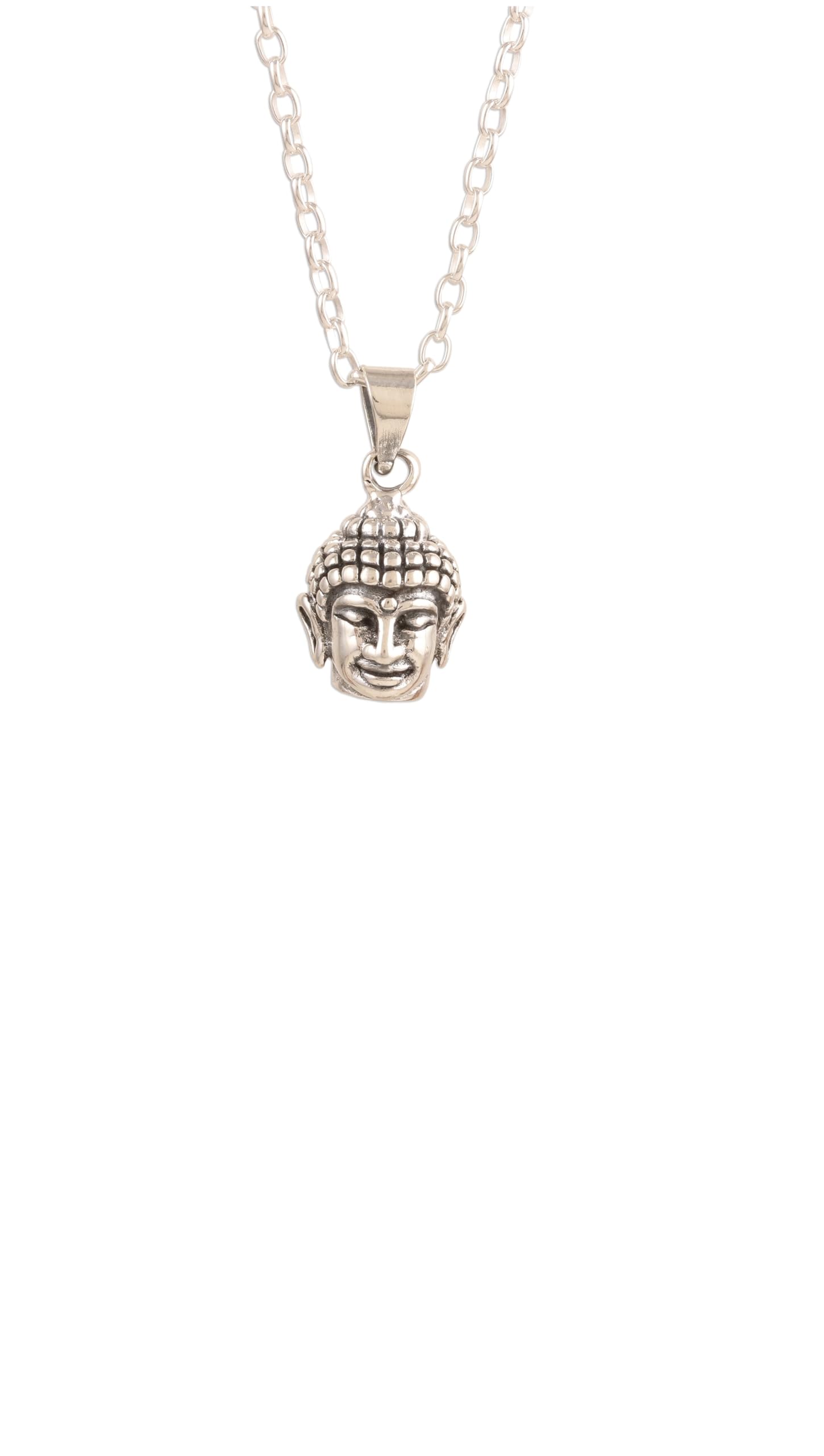 SILVERTREE925 BUDDHA UNISEX PENDANT in Pure Sterling Silver (1326)-image-34
