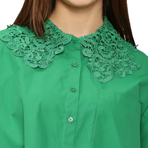 Image of Spykar Solid Blended Round Neck Women's Regular Fit Top