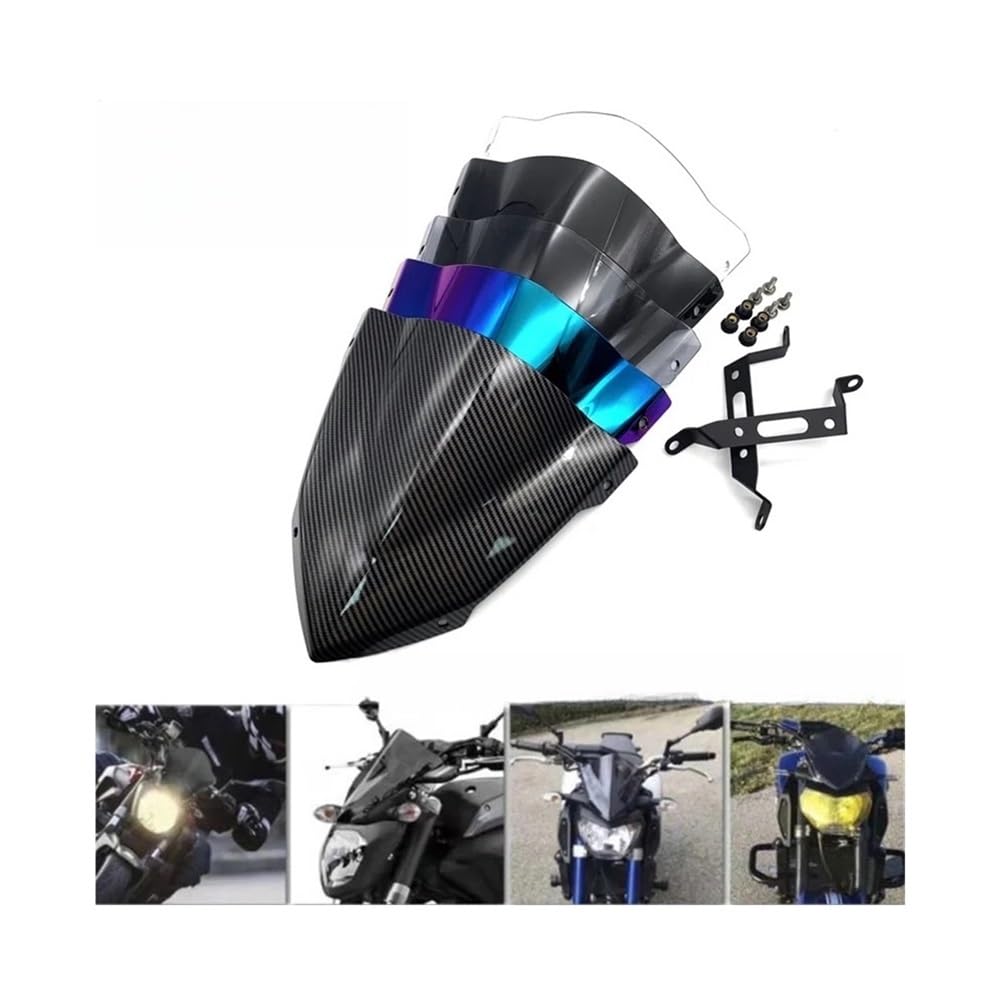 Deflector Viento Parabrisas para MT07 MT-07 FZ-07 FZ07 2018 2019 2020 Accesorios De Motocicleta Pare-brise Deflectores De Viento Parabrisas