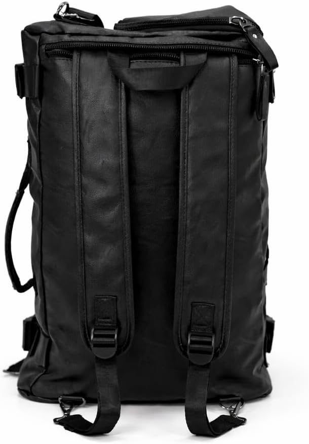 Duffel Bag - Men Women Premium Black Weekender Travel Bag with Shoe Compartment, Large Duffel Bag For Travel with Adjustable Straps