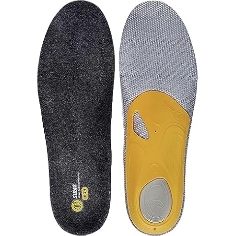 Sidas 3FEET Merino Wool High Arch Support Orthotic Skiing Snowboarding Outdoors Insoles, L Cover